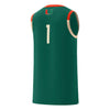 Image of #1 Miami Hurricanes Harlem Renaissance Swingman Jersey – Green 2019