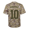 Image of Jimmy Garoppolo San Francisco 49ers Youth Salute to Service Game Jersey - Camo 2019