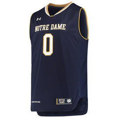 #0 Notre Dame Fighting Irish Under Armour Replica Basketball Jerseys - Navy 2019