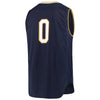 Image of #0 Notre Dame Fighting Irish Under Armour Replica Basketball Jerseys - Navy 2019