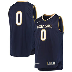 #0 Notre Dame Fighting Irish Under Armour Replica Basketball Jerseys - Navy 2019