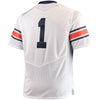 Image of #1 Auburn Tigers Under Armour Premier Football Jersey – White 2019