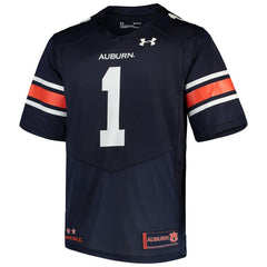 #1 Auburn Tigers Under Armour Team Replica Football Jersey – Navy 2019