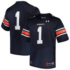 #1 Auburn Tigers Under Armour Team Replica Football Jersey – Navy 2019