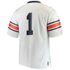 Image of #1 Auburn Tigers Under Armour Team Replica Football Jersey – White 2019