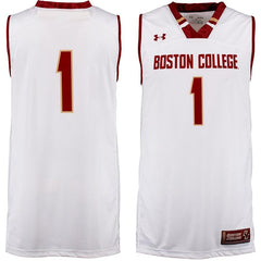 #1 Boston College Eagles Under Armour Male Performance Replica Basketball Jersey - Cardinal 2019