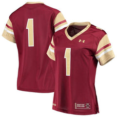 #1 Boston College Eagles Under Armour Women's Finished Replica Jersey – Maroon 2019