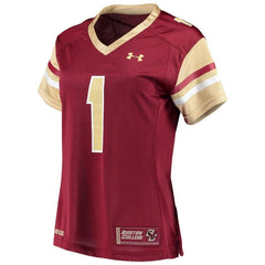 #1 Boston College Eagles Under Armour Women's Finished Replica Jersey – Maroon 2019