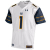 Image of #1 Cal Bears Under Armour 2019 Premier Football Jersey - White 2019