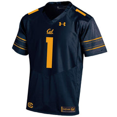 #1 Cal Bears Under Armour Premier Football Jersey – Navy 2019