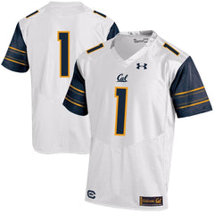 #1 Cal Bears Under Armour Replica Football Jersey - White 2019