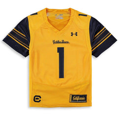 #1 Cal Bears Under Armour Youth Finished Replica Jersey – Gold 2019