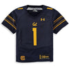 Image of #1 Cal Bears Under Armour Youth Finished Replica Jersey – Navy 2019