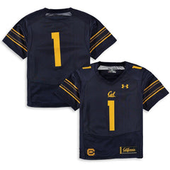 #1 Cal Bears Under Armour Youth Finished Replica Jersey – Navy 2019