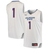 Image of #1 Colorado State Rams Under Armour CSU Pride Basketball Replica Jersey – White 2019
