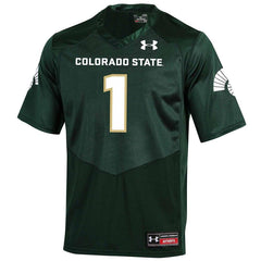 #1 Colorado State Rams Under Armour Replica Football Jersey - Green 2019