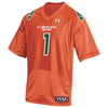 Image of #1 Colorado State Rams Under Armour Throwback Replica Football Jersey - Orange 2019