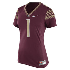 #1 Florida State Seminoles Women's Game Replica Football Jersey - Garnet 2019