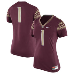 #1 Florida State Seminoles Women's Game Replica Football Jersey - Garnet 2019