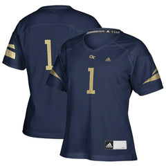 #1 GA Tech Yellow Jackets Women's Replica Football Jersey – Navy 2019