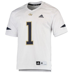 #1 Georgia Tech Yellow Jackets  Chase Football Jersey – White 2019