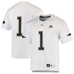 #1 Georgia Tech Yellow Jackets  Chase Football Jersey – White 2019