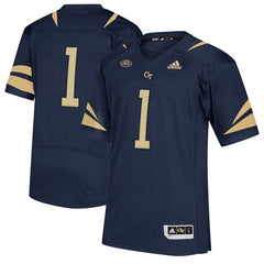 #1 Georgia Tech Yellow Jackets  Premier Football Jersey - Navy 2019