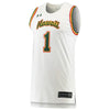 Image of #1 Hawaii Warriors Under Armour Replica Basketball Jersey - White 2019