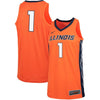 Image of #1 Illinois Fighting Illini Replica Basketball Jersey – Orange 2019