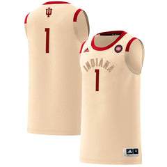 #1 Indiana Hoosiers  Harlem Renaissance Swingman Jersey – Cream 2019