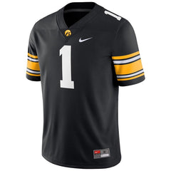 #1 Iowa Hawkeyes Game Jersey – Black 2019