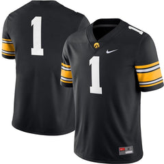 #1 Iowa Hawkeyes Game Jersey – Black 2019