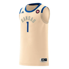 #1 Kansas Jayhawks  Harlem Renaissance Swingman Jersey – Cream 2019