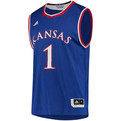 #1 Kansas Jayhawks  Replica Basketball Jersey – Royal 2019