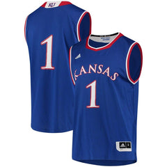 #1 Kansas Jayhawks  Replica Basketball Jersey – Royal 2019