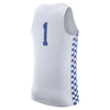 Image of #1 Kentucky Wildcats Basketball Jersey - White 2019