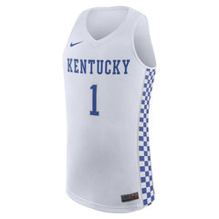 #1 Kentucky Wildcats Replica Basketball Jersey - White 2019