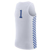 Image of #1 Kentucky Wildcats Replica Basketball Jersey - White 2019