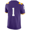 Image of #1 LSU Tigers Football Game Jersey – Purple 2019