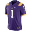 Image of #1 LSU Tigers Football Game Jersey – Purple 2019