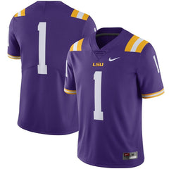 #1 LSU Tigers Limited Football Jersey - Purple 2019