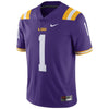 Image of #1 LSU Tigers Limited Football Jersey - Purple 2019