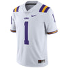 Image of #1 LSU Tigers Limited Football Jersey - White 2019