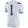 Image of #1 LSU Tigers Limited Football Jersey - White 2019