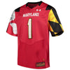 Image of #1 Maryland Terrapins Under Armour Premier Football Jersey – Red 2019