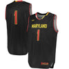 Image of #1 Maryland Terrapins Under Armour Replica Basketball Performance Jersey - Black 2019