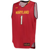 Image of #1 Maryland Terrapins Under Armour Replica Basketball Performance Jersey - Red 2019