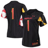 Image of #1 Maryland Terrapins Under Armour Women's Finished Replica Jersey – Black 2019