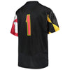 Image of #1 Maryland Terrapins Under Armour Youth Finished Replica Jersey – Black 2019