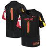 Image of #1 Maryland Terrapins Under Armour Youth Finished Replica Jersey – Black 2019